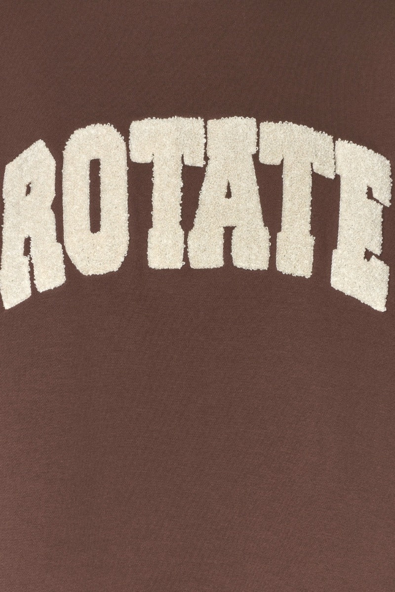 ROTATE Heavy Sweat Crewneck Genser Brun