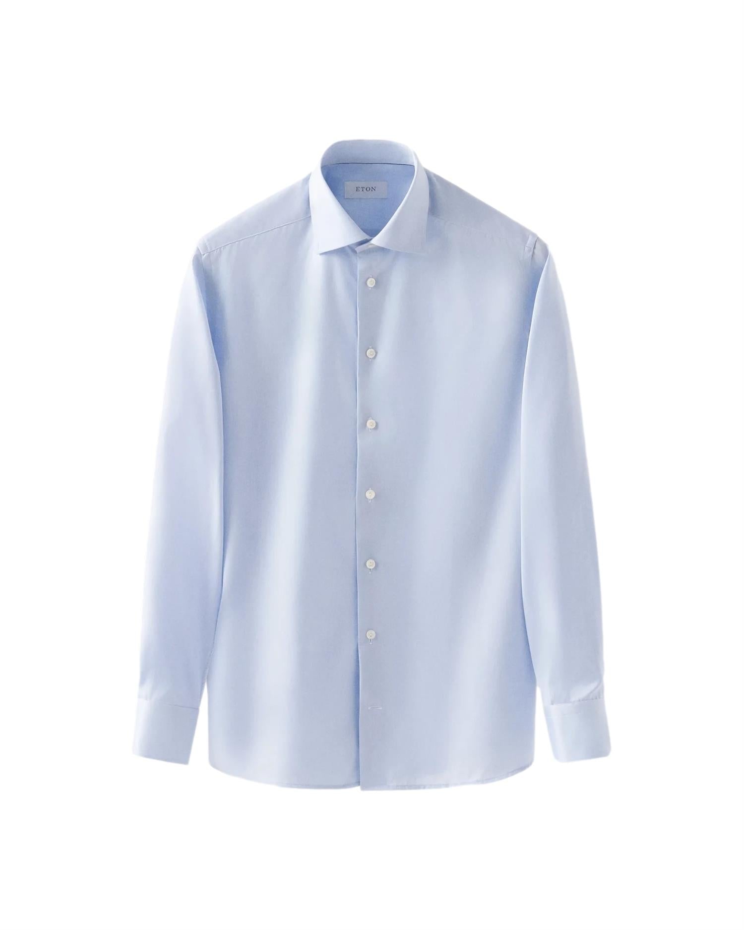 Eton 3000 Slim Skjorte Lyseblå