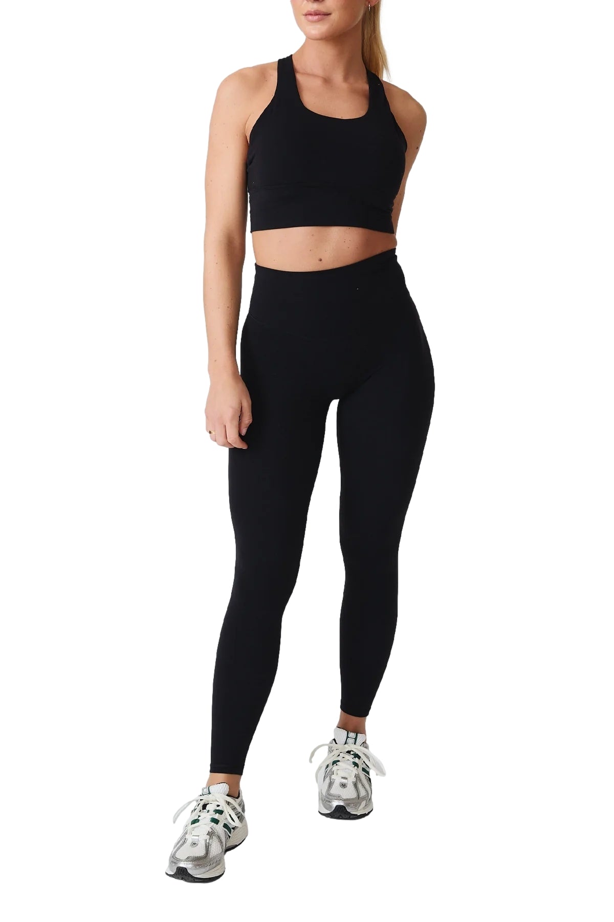 Sort MCB Sportswear Base Tights, komfortable og tettsittende treningsbukser med elastisk stoff for aktivitet.