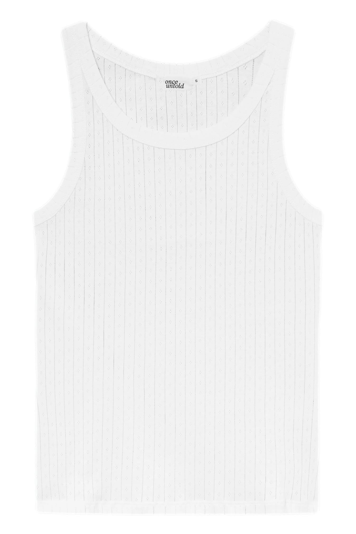 Once Untold Sophie Singlet Singlet Hvit - modostore.no