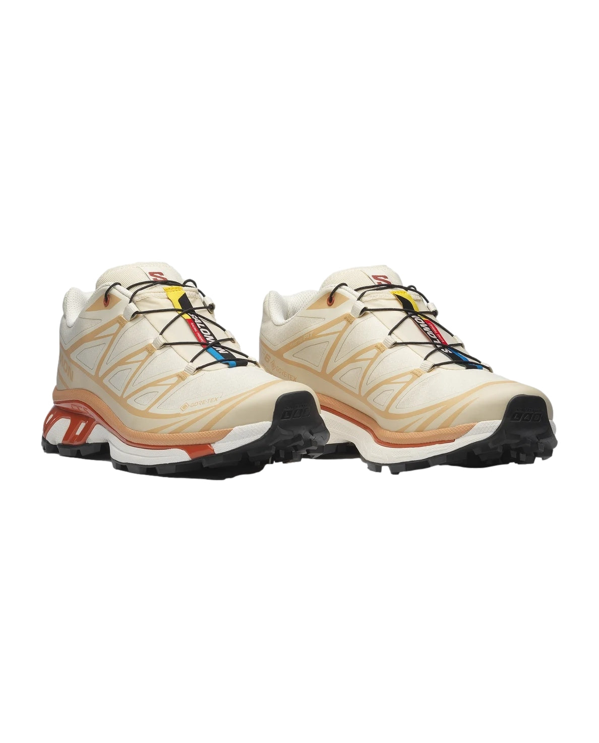 Salomon XT-6 GTX Almond Milk/Soft Clay/Burnt Ochre Sko Kremfarget - modostore.no