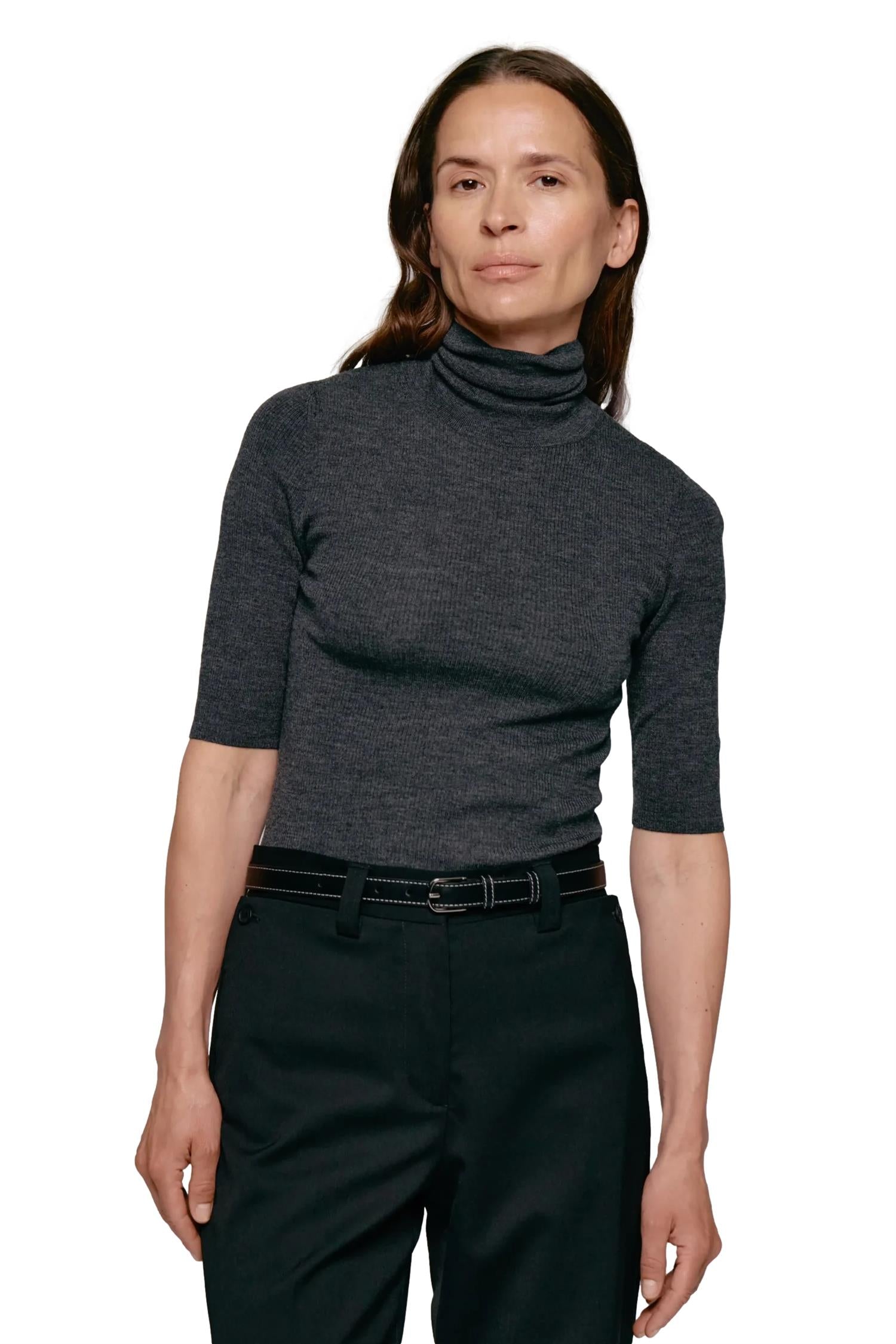 Julie Josephine Kristin Top Topp Mørkegrå - modostore.no