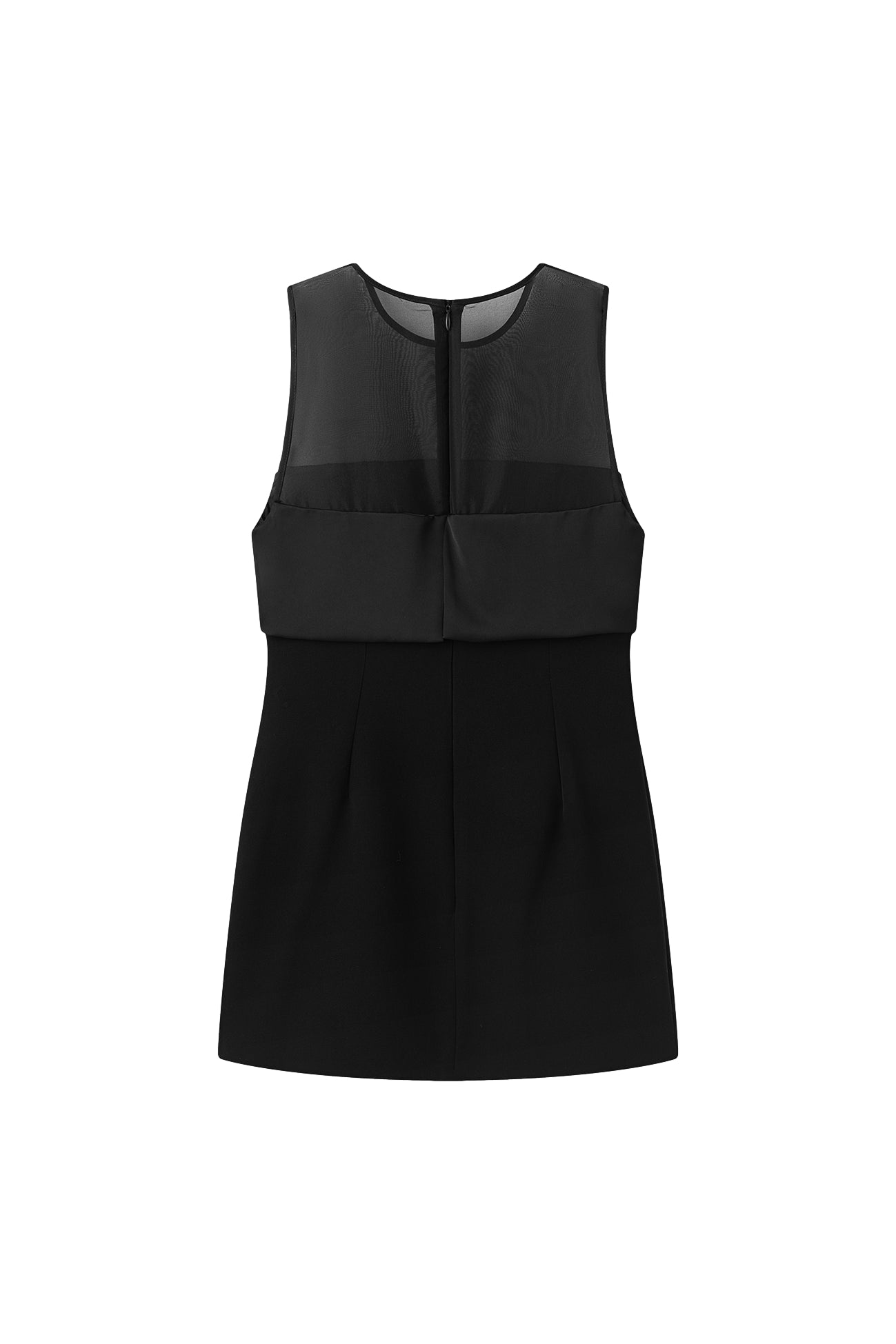 Viktoria Chan Amada Long Tank Topp Blank Sort - modostore.no