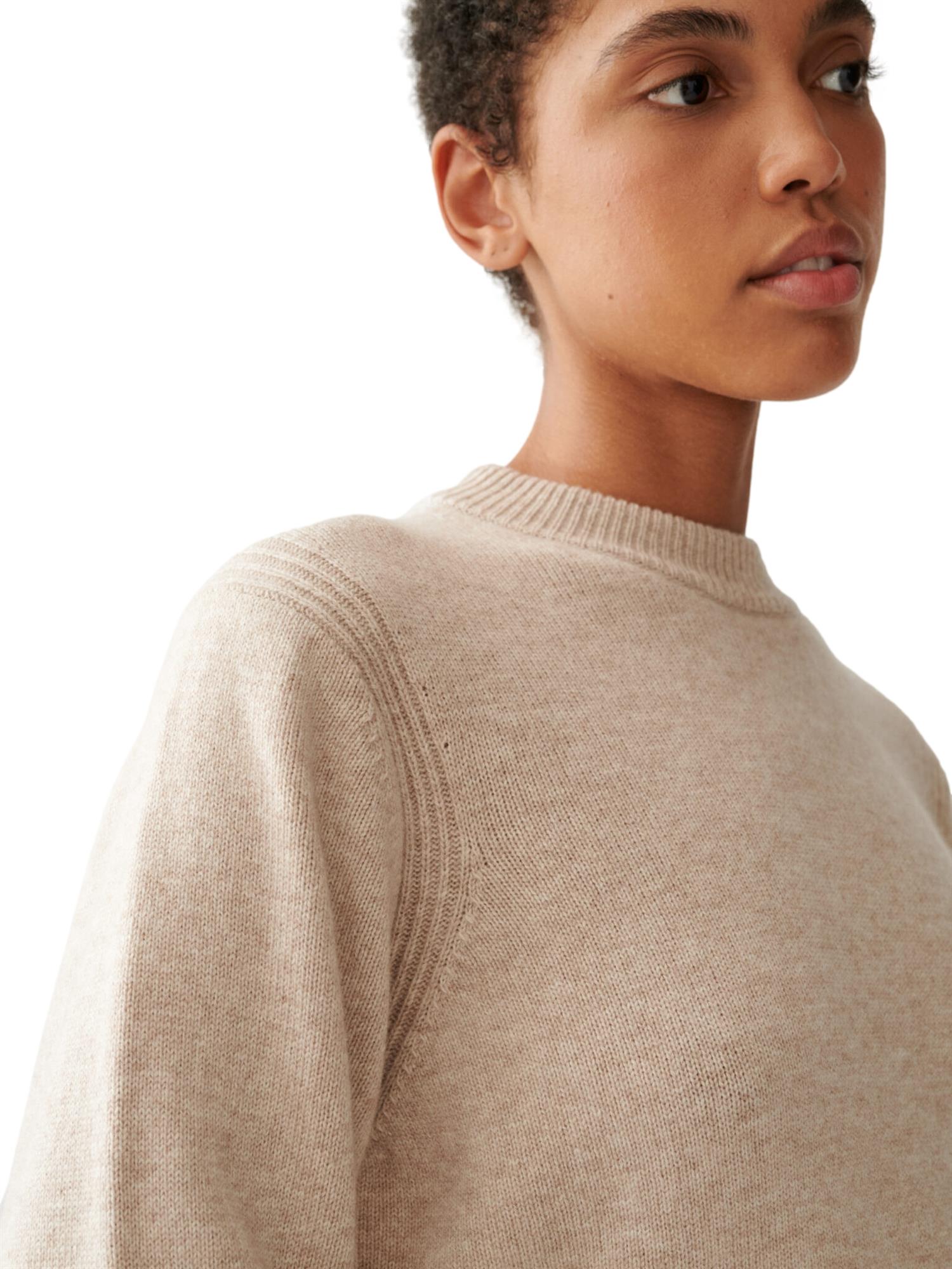 Julie Josephine Alma Sweater Genser Ecru - modostore.no