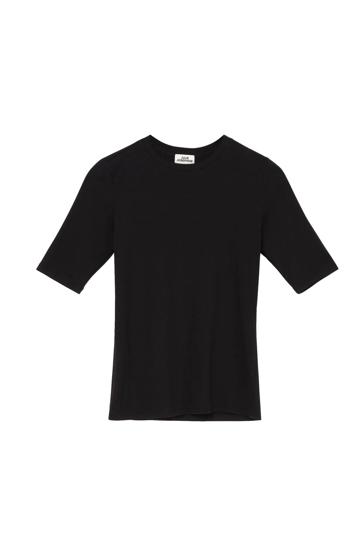 Julie Josephine Marianne Rib Tee T-shirt Sort