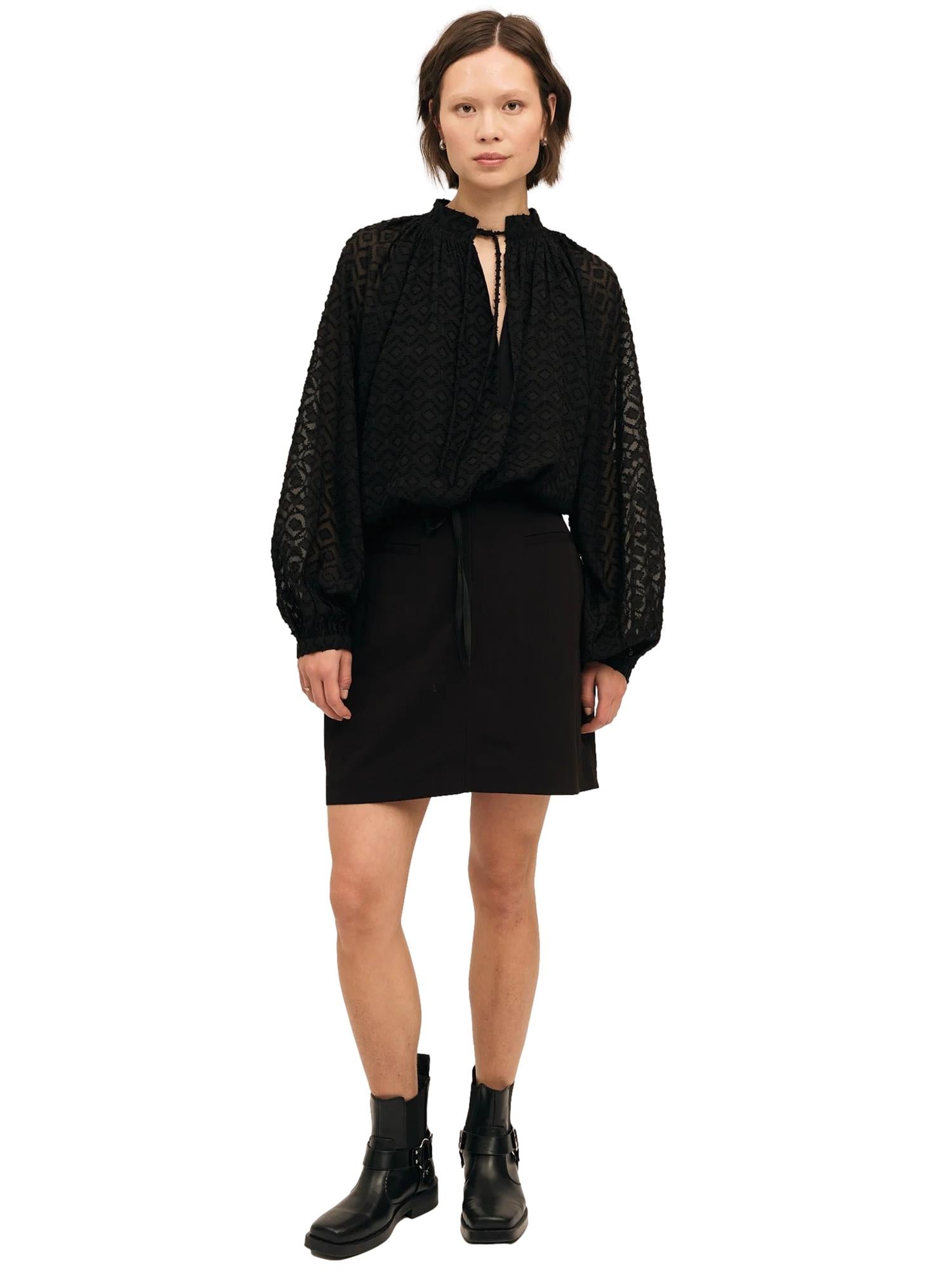 Once Untold Glint Skirt Skjørt Sort - modostore.no