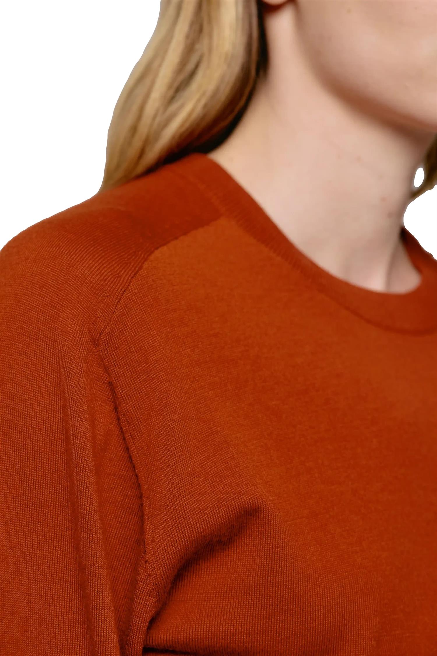 Julie Josephine Hanne Sweater Genser Rustrød - modostore.no