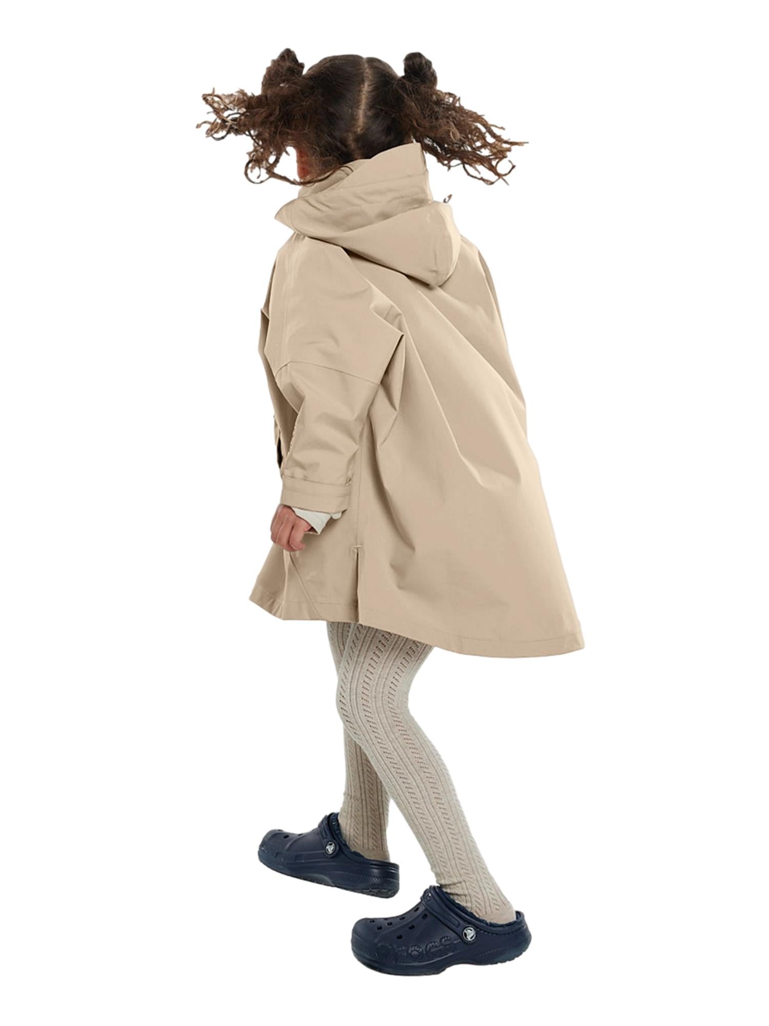 Blæst Aalesund Mini Poncho Beige Jakke Beige - modostore.no