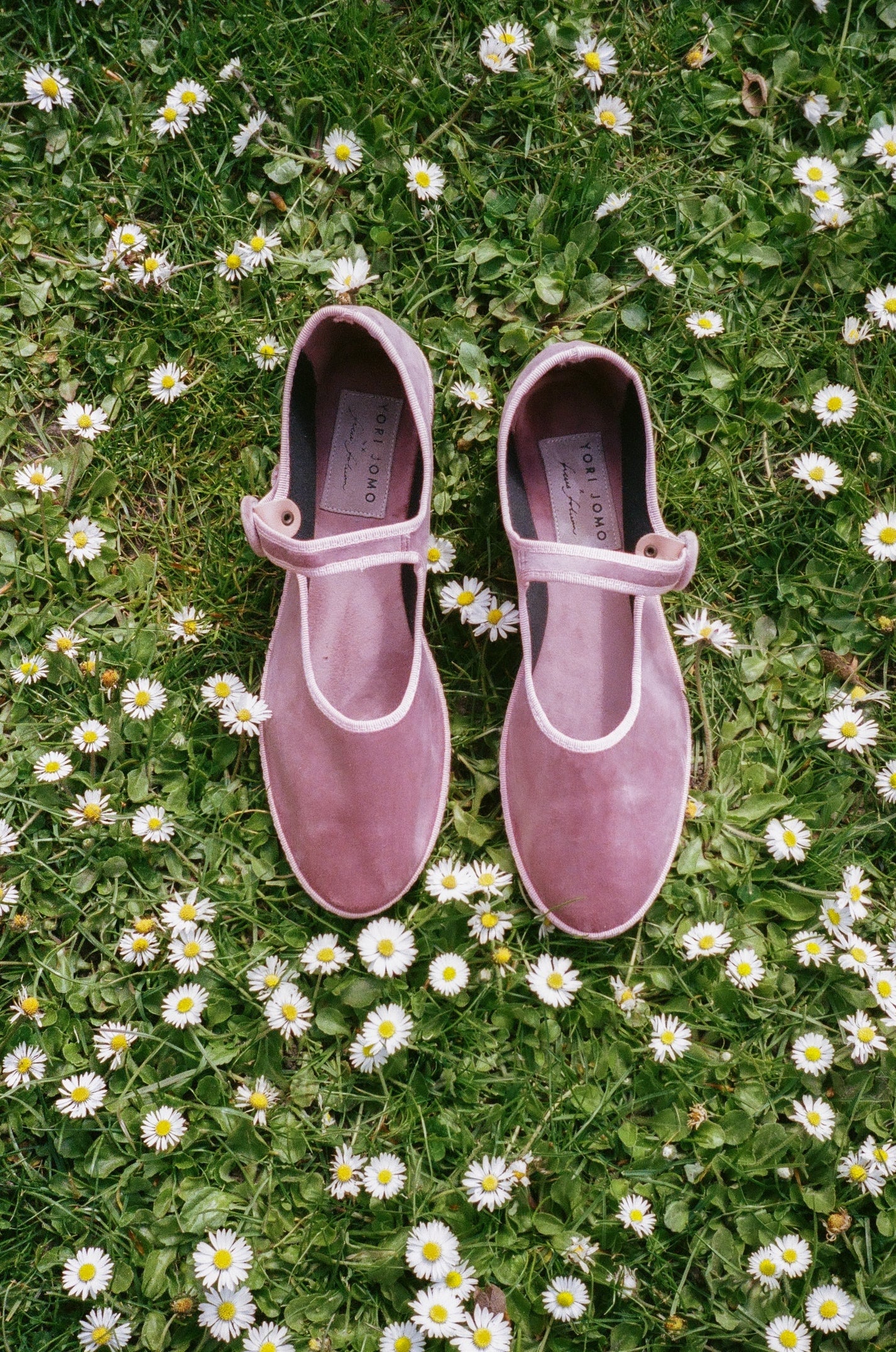 Yori Jomo Mary Jane Flats Velluto Rosa Sko Rosa - modostore.no