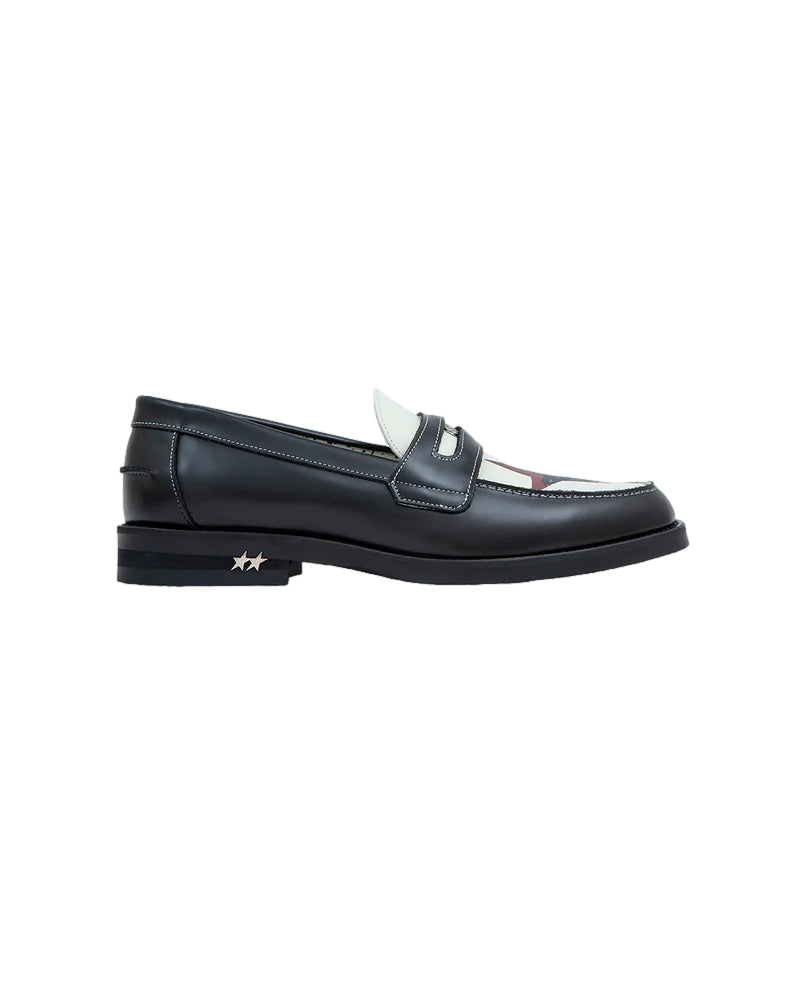 TwoJeys Wild Horse Penny Loafer Sko Hvit Og Sort - modostore.no