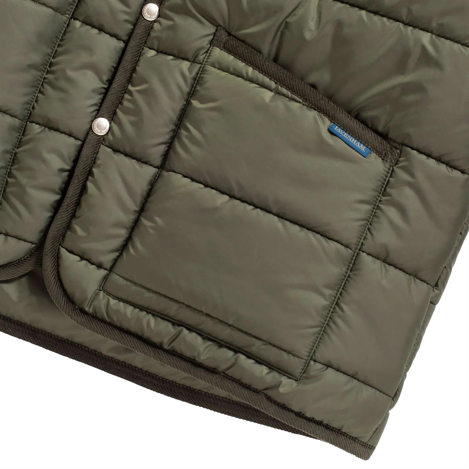 Lavenham Horizontal Big Quilt Mickfield Jacket Mens Jakke Grønn - modostore.no