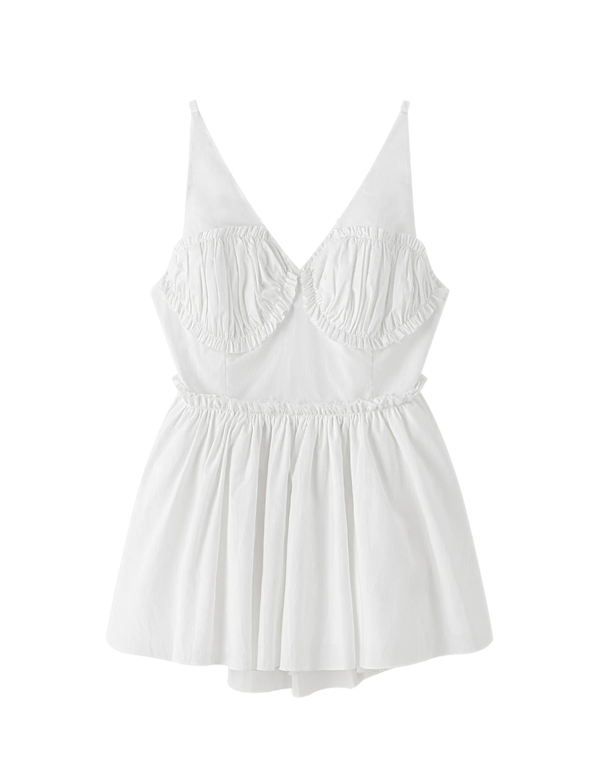 Viktoria Chan Udo Flared Top Topp Hvit - modostore.no