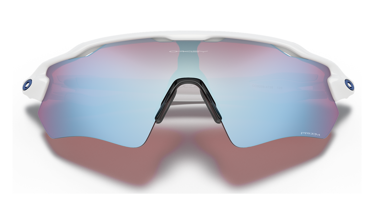 Oakley Radar EV Path Polished White/Prizm Snow Sapphire Irid Solbriller Hvit Og Blå - modostore.no