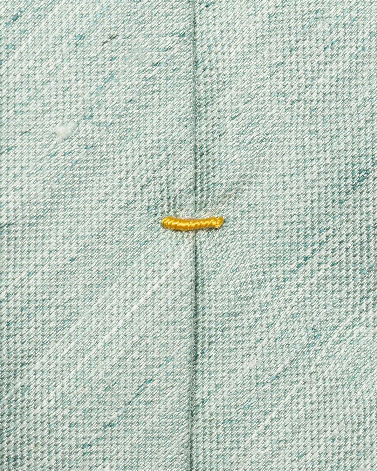 Eton Solid Silk Linen Tie Slips Lysegrønn - modostore.no