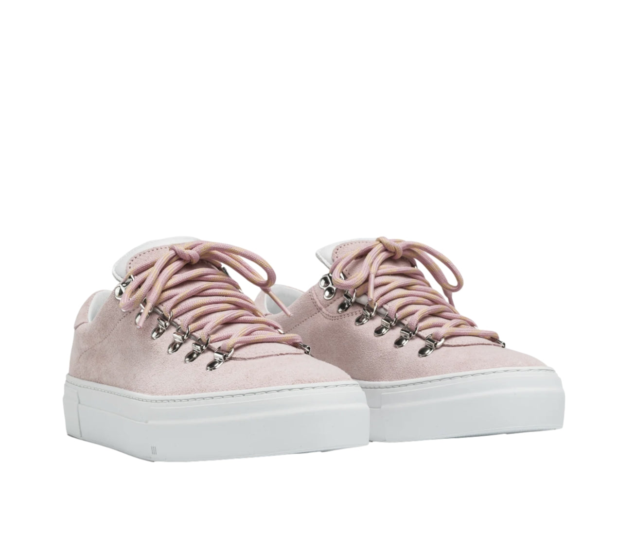 Diemme Marostica lave plattform sko i rosa med bobleeffekt, behagelig og stilfull design for fritid og casual bruk
