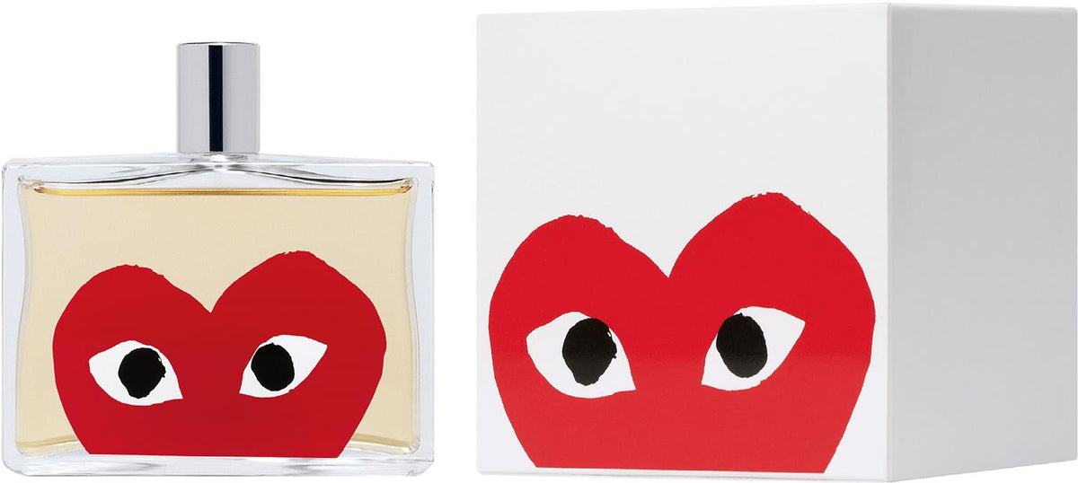 Comme des Garcons Parfums PLAY RED gjennomsiktig parfymeflaske