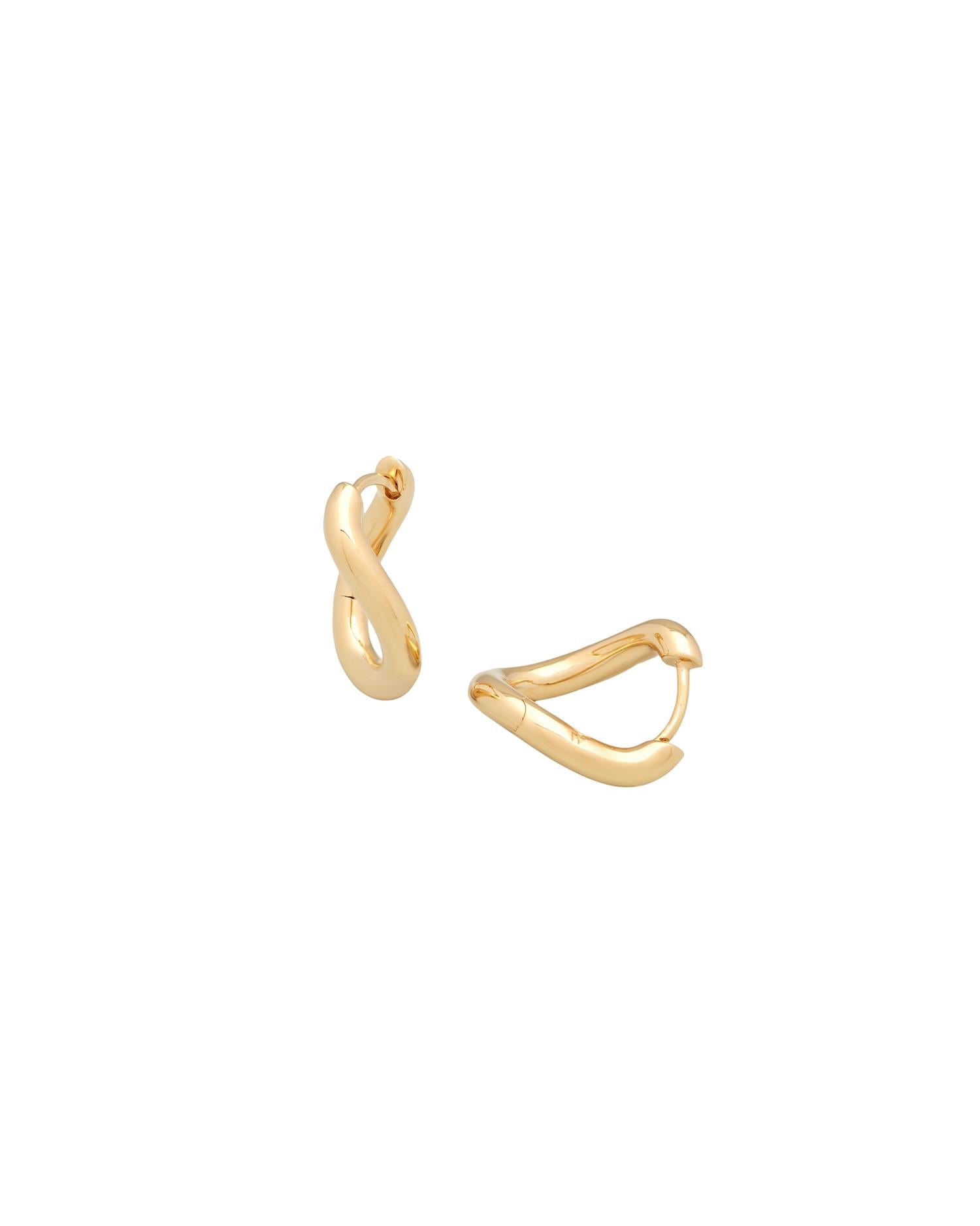 Tom Wood River Hoops Medium Øredobber Gull