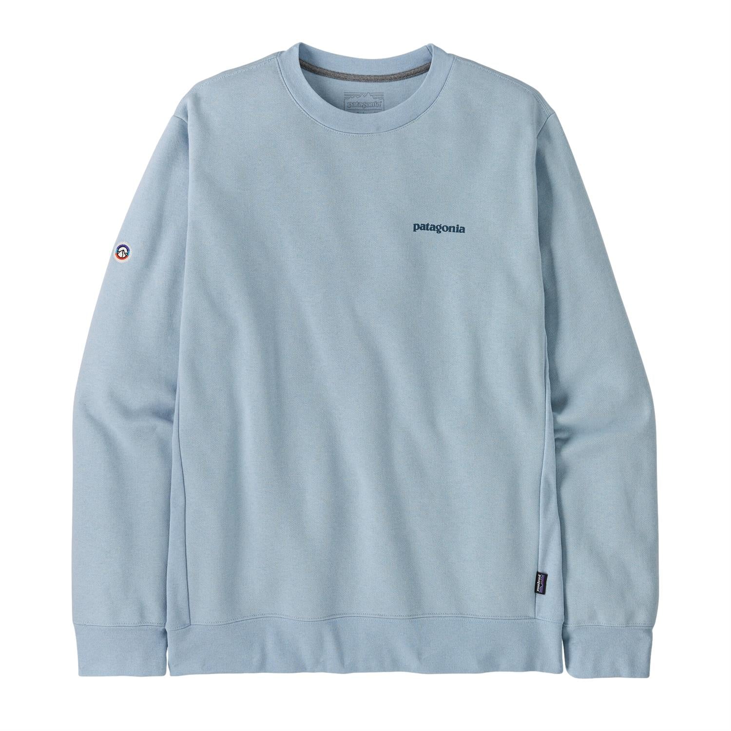 Patagonia Fitz Roy Icon Uprisal Crew Sweatshirt Crewneck Lyseblå - modostore.no