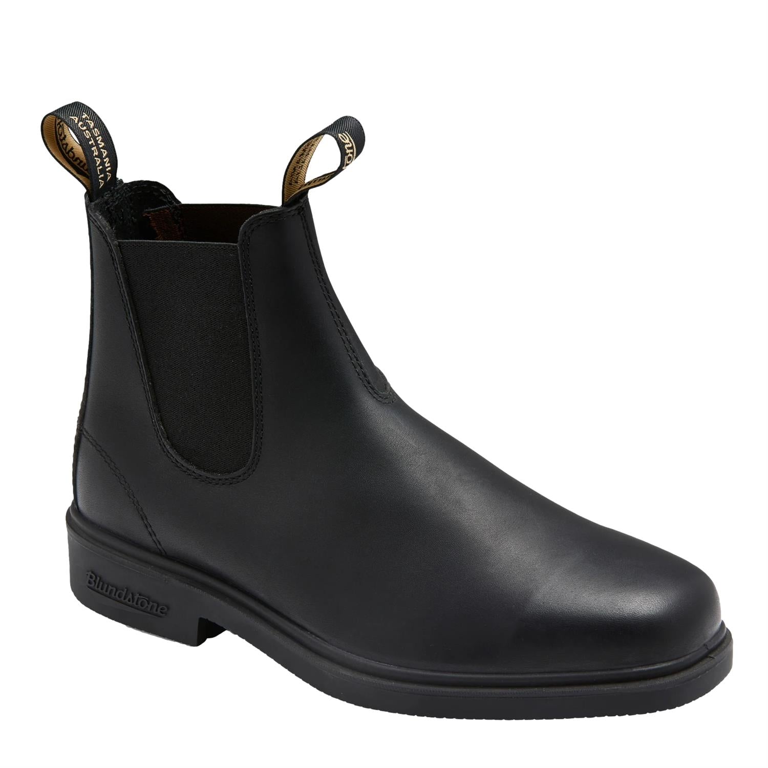 Sort Blundstone 063 Chelsea boots for menn, viste på bilde, med glatt skinn og elastiske sider.