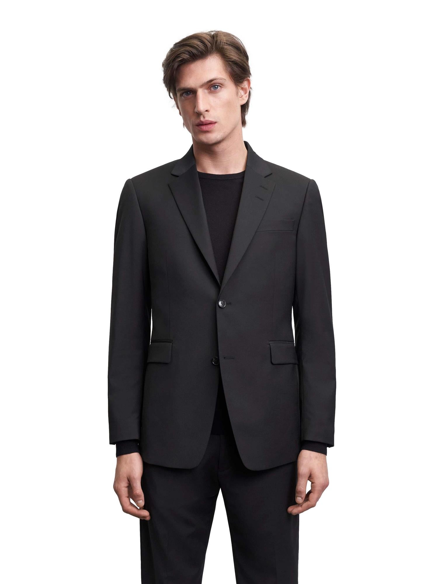 Sort Tiger of Sweden Justins Travel Suit dressjakke medElegant passform og strukturert stoff, perfekt for formelle anledninger.