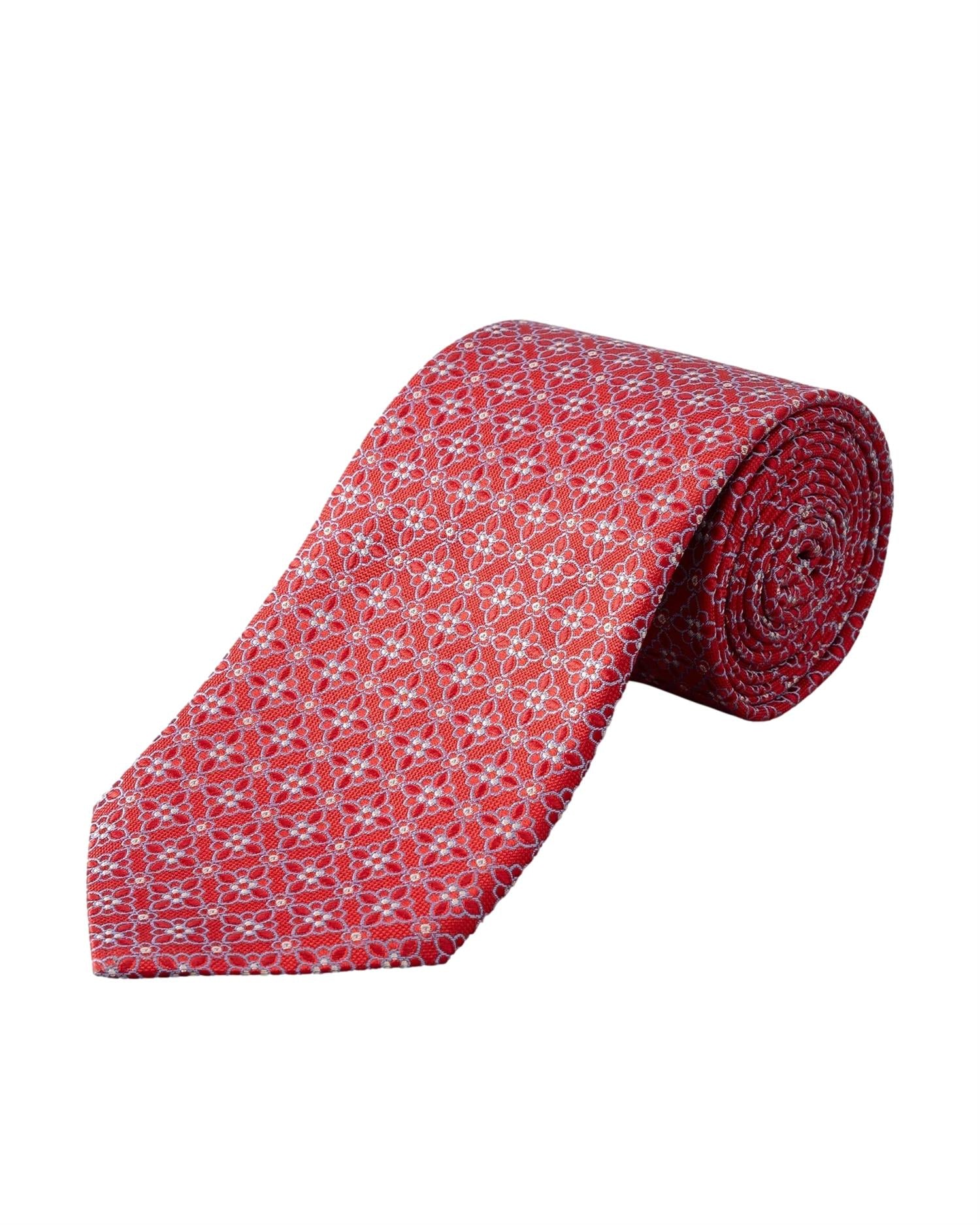 Eton Tie Slips Rødt Mønster - modostore.no