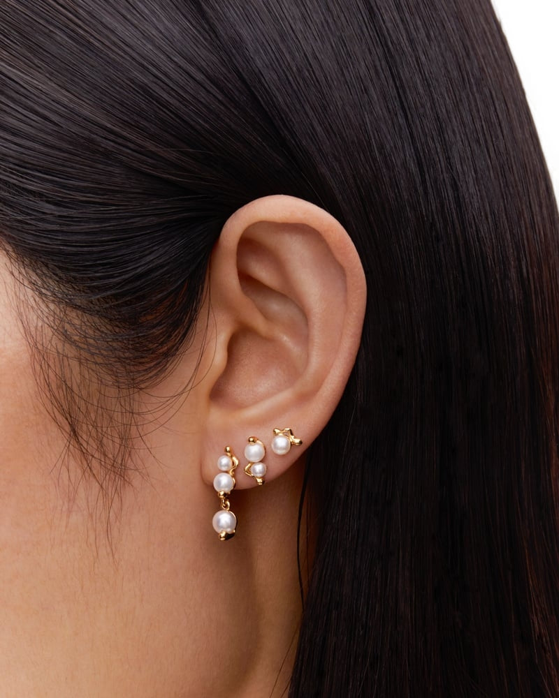 Maria Black Shibuya San Stud Øredobber Gull - modostore.no