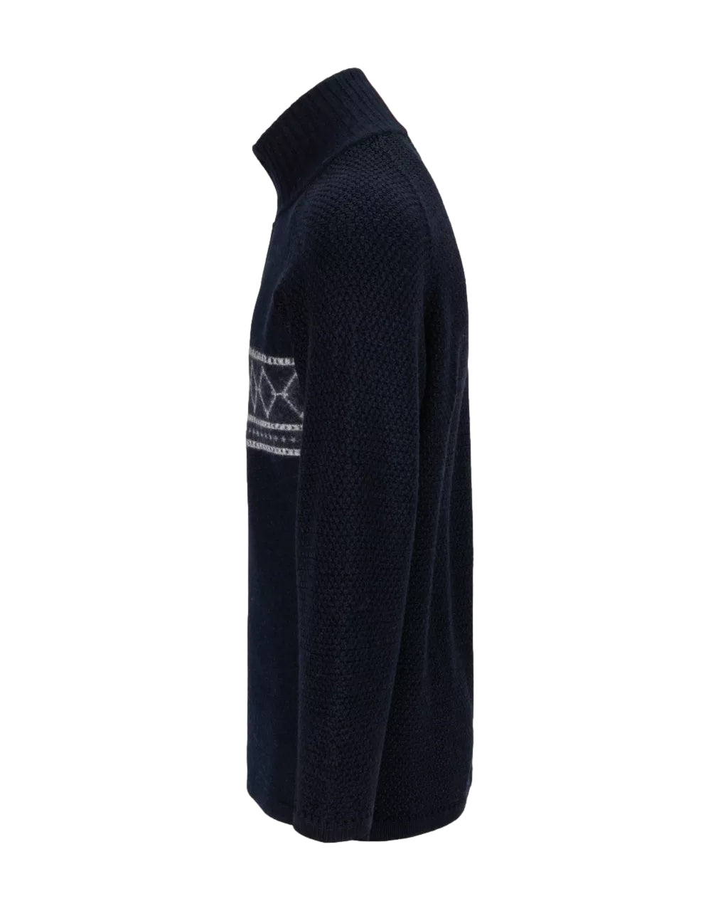 Amundsen Boiled Ski Sweater Mens Genser Blå Mønster - modostore.no