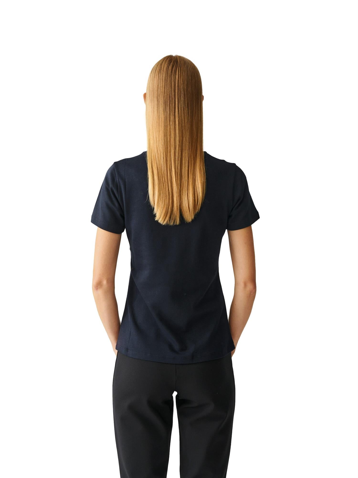 Julie Josephine Agnes Tee T-shirt Mørkeblå - modostore.no