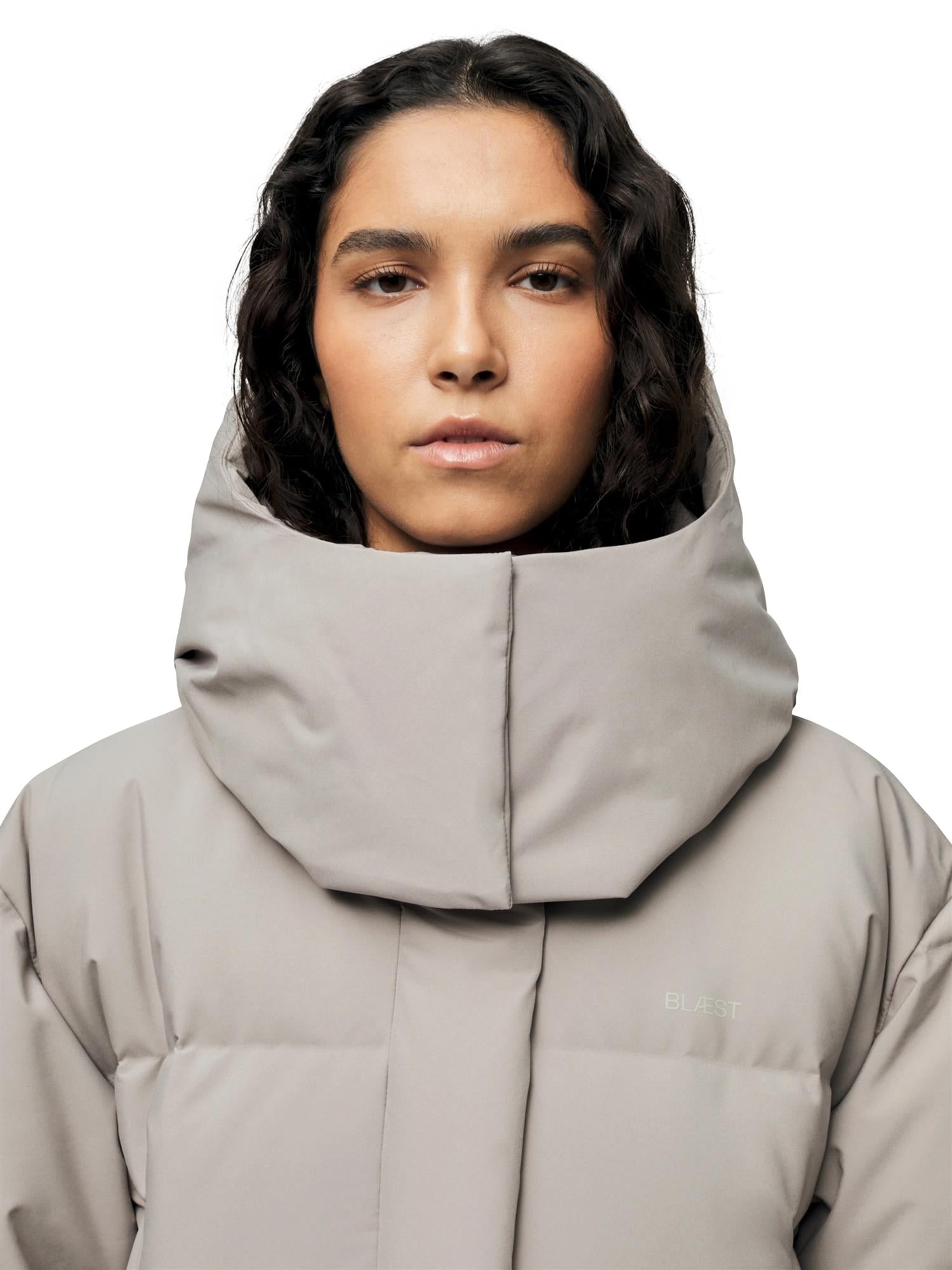 Blæst Stranda Down Coat Low Tide Jakke Beige Grå