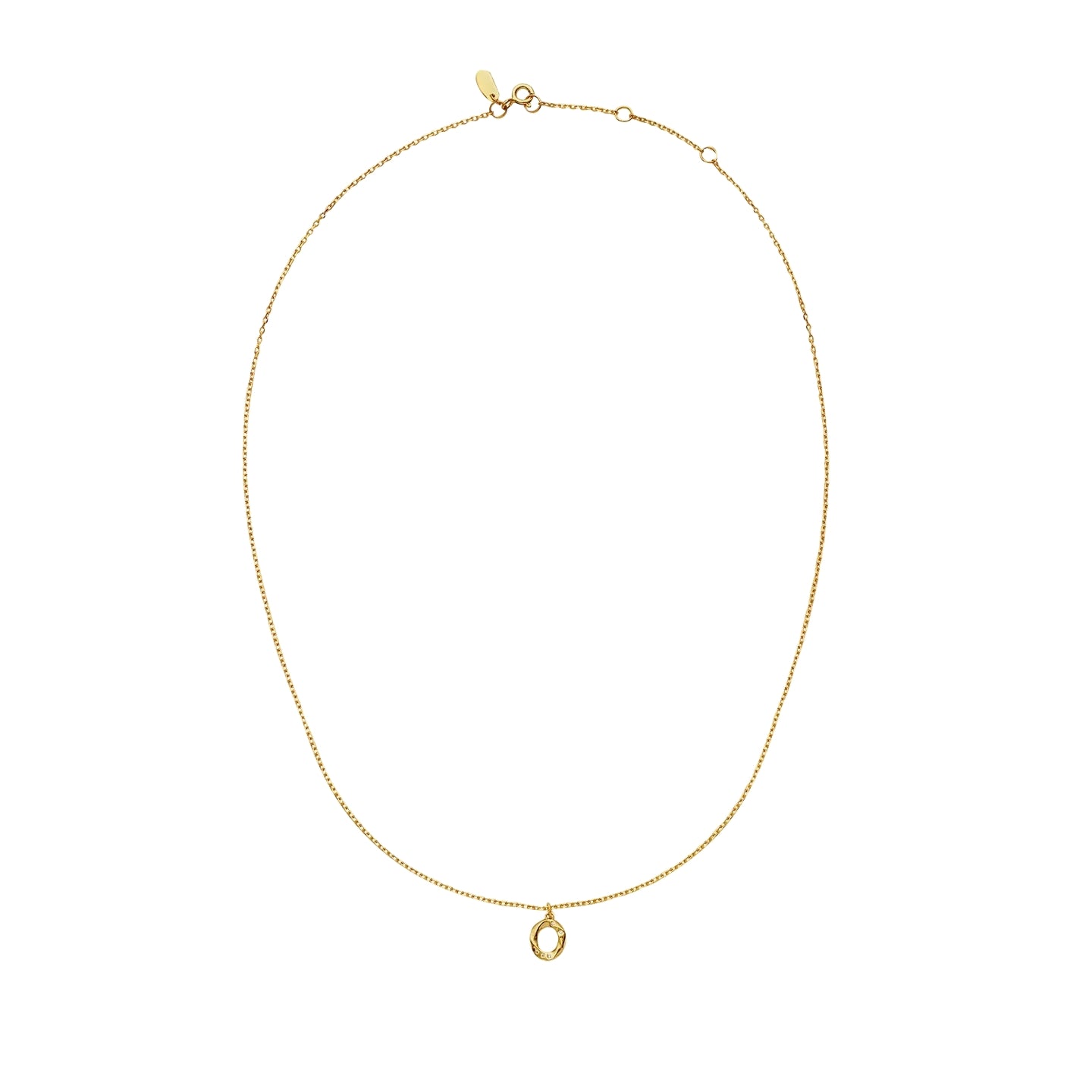 Maanesten O Alphabet Smykke Gull - modostore.no