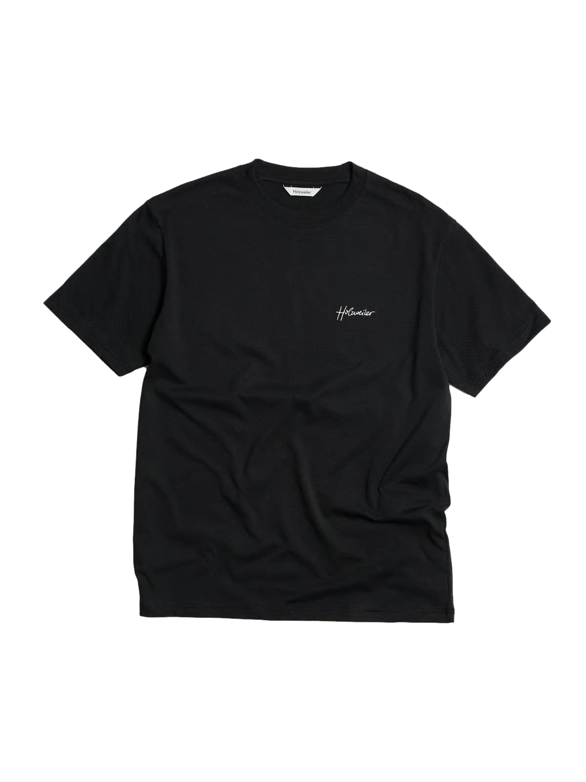 Holzweiler Tucker Embroidery Tee T-shirt Sort - modostore.no