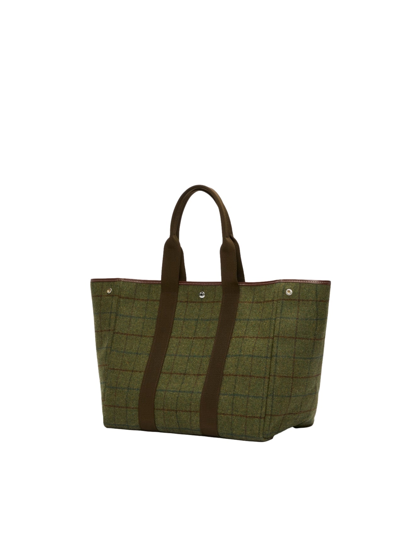 Rue de Verneuil Traversée L Hunting Tweed 02 Veske Khaki
