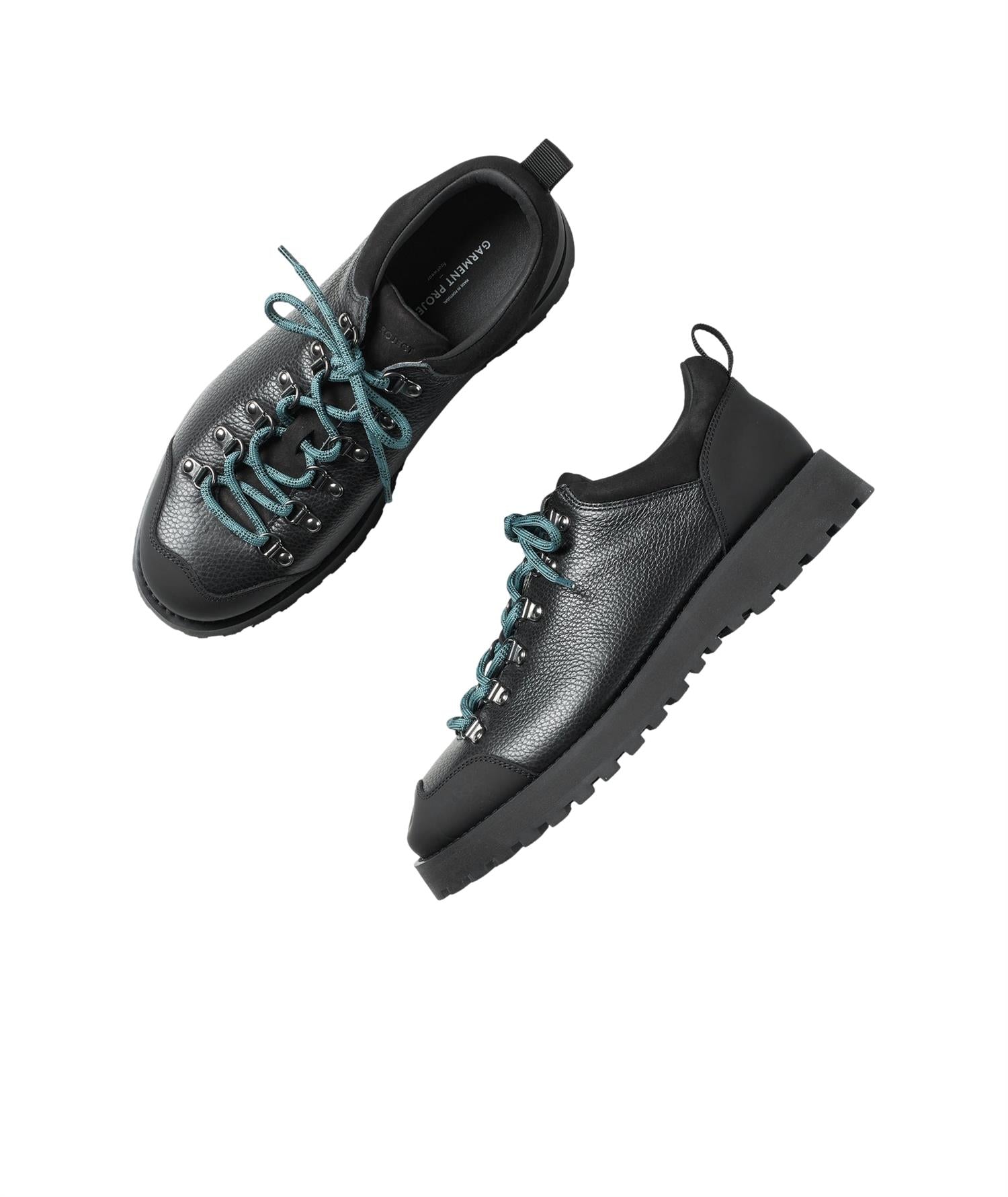 Garment Project Dune Low Black Tumbled Leather Sko Sort