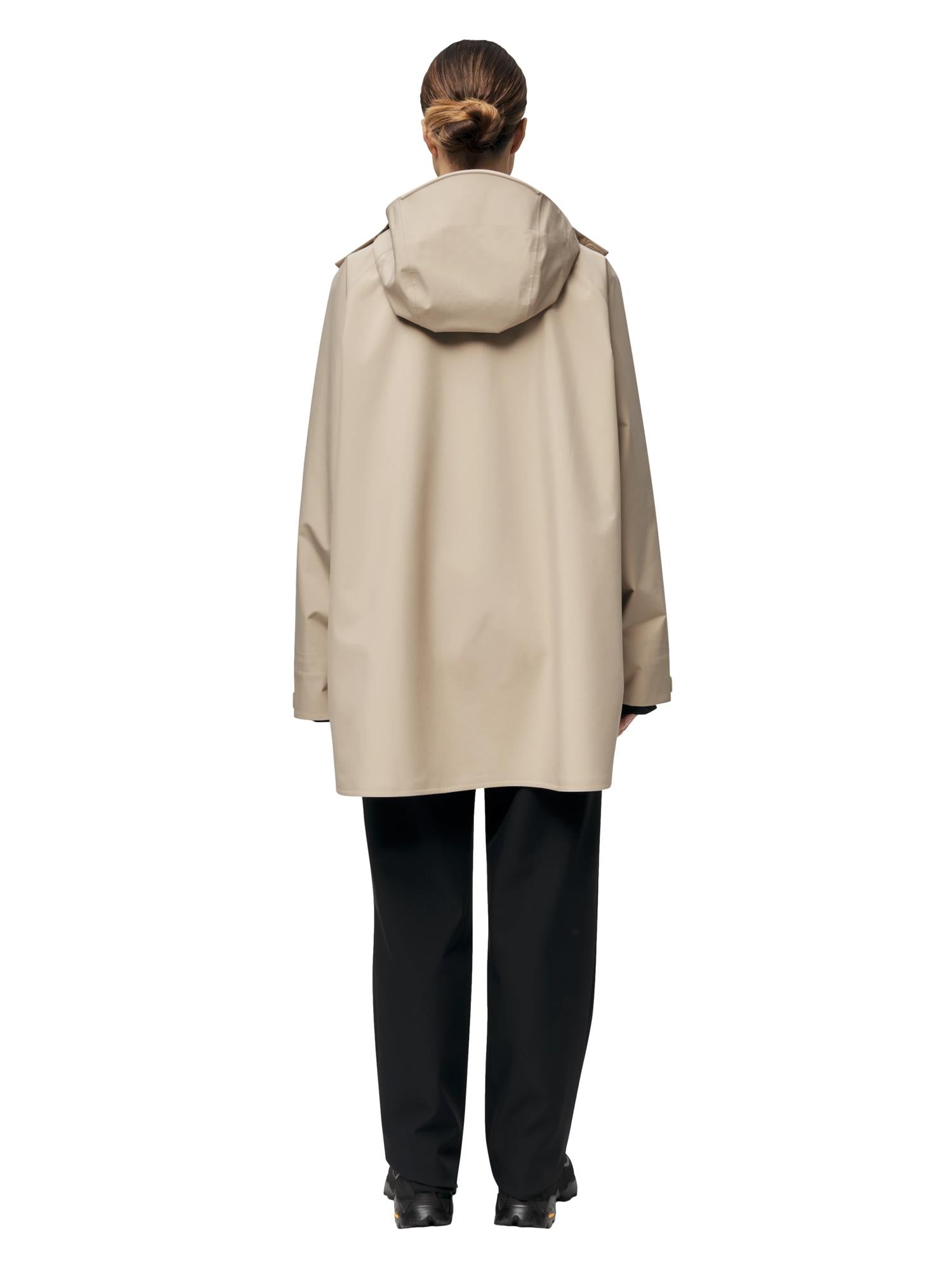 Blæst Voss Poncho Beige Jakke Beige - modostore.no