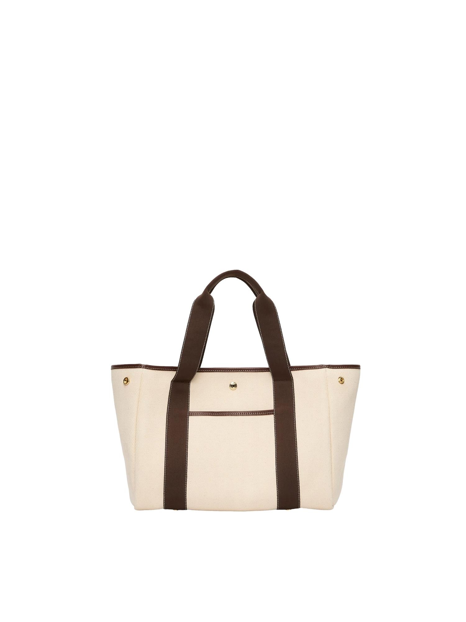 Rue de Verneuil Traversée M Pocket White Canvas/Mini Sellier Brown Veske Off-White Og Brun