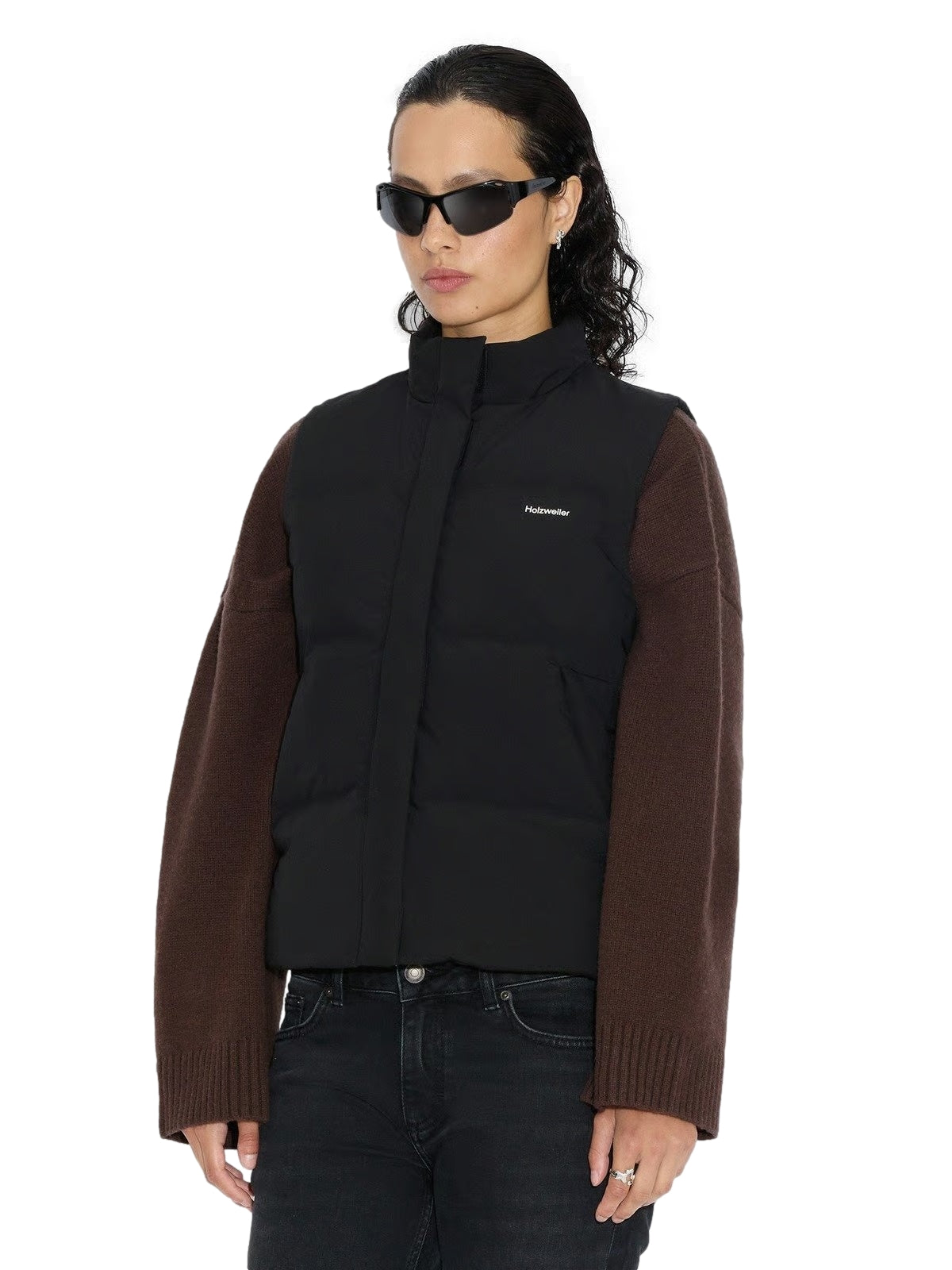 Holzweiler Diff Lt Down Vest Black Vest Sort - modostore.no