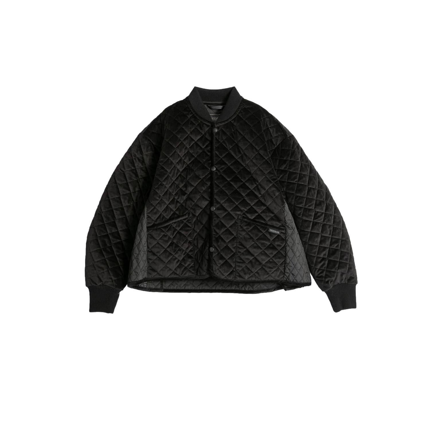 Lavenham Paneled Bomber Jacket Jakke Sort