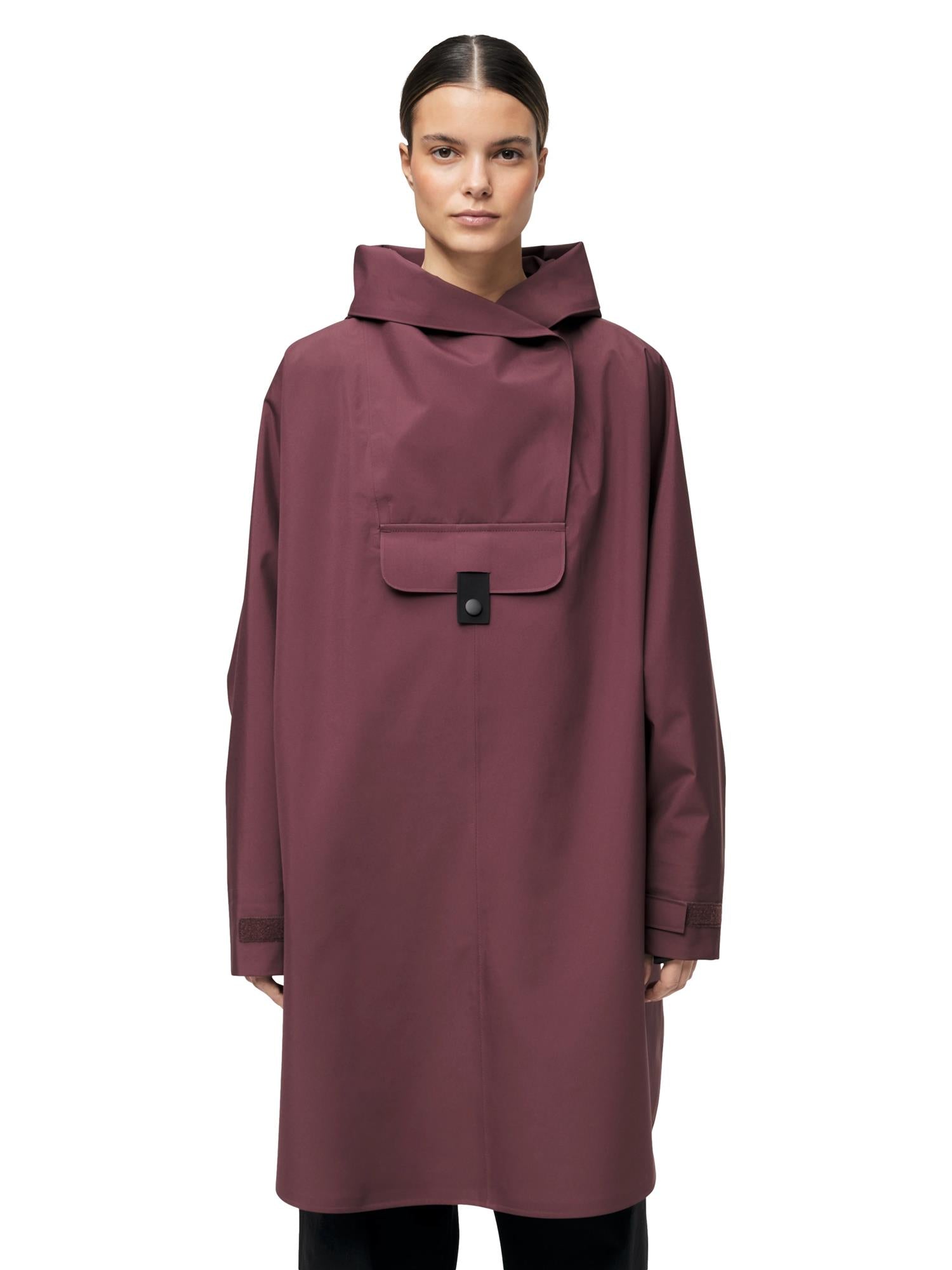 Blæst Bergen Poncho Late Dawn Jakke Vinrød - modostore.no