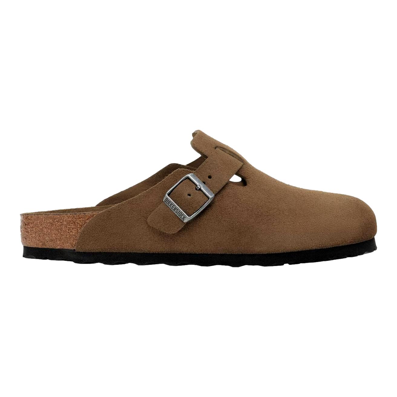 Birkenstock Boston SFB Suede Regular Dark Tea Tonal Sko Lysebrun - modostore.no