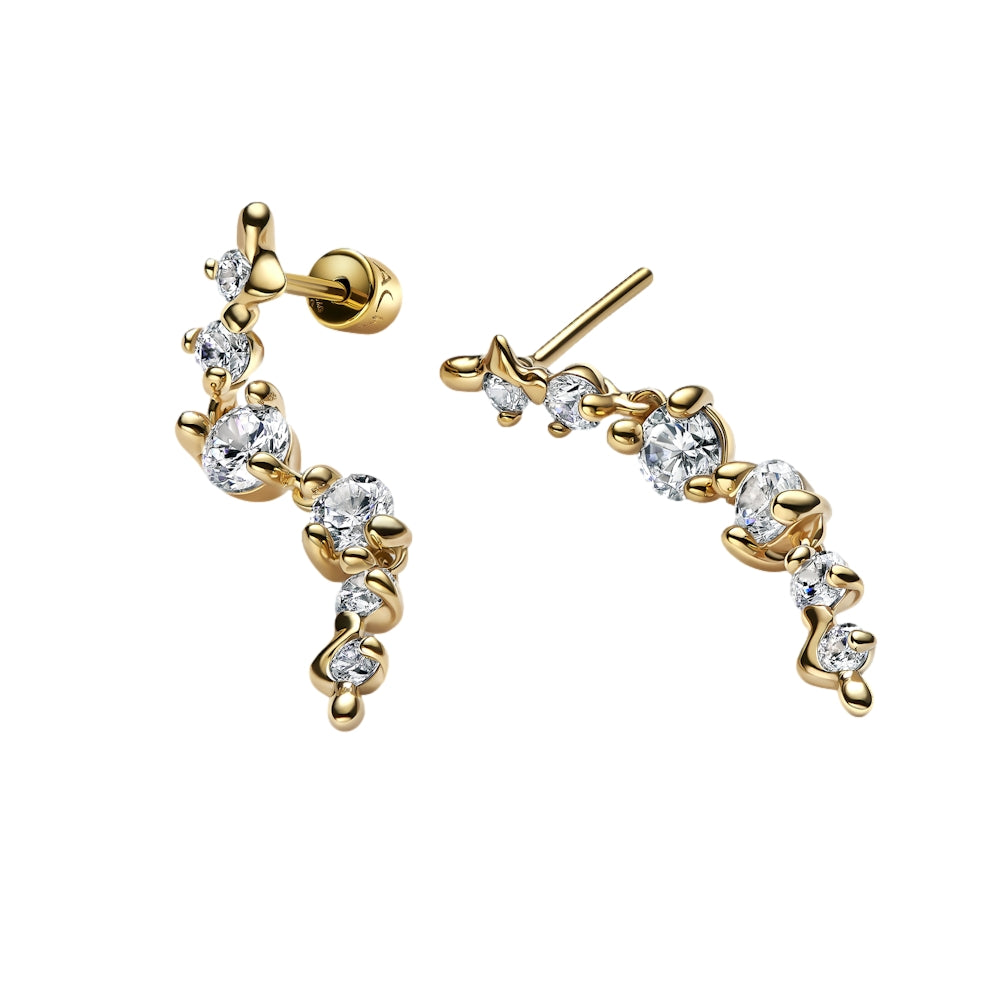 Maria Black Arctic Earrings Medium Pair Øredobber Gull - modostore.no