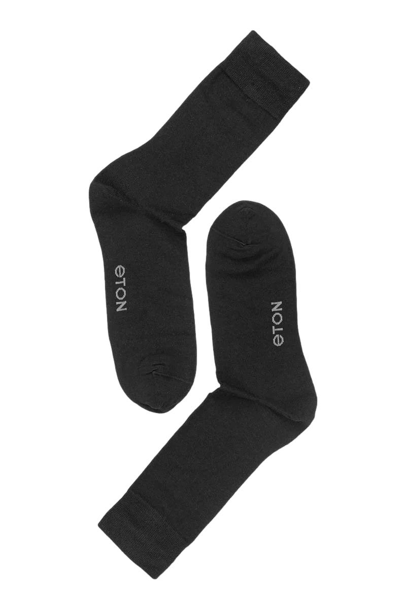 Eton Eton Cotton Cashmere Sokker Sort - modostore.no