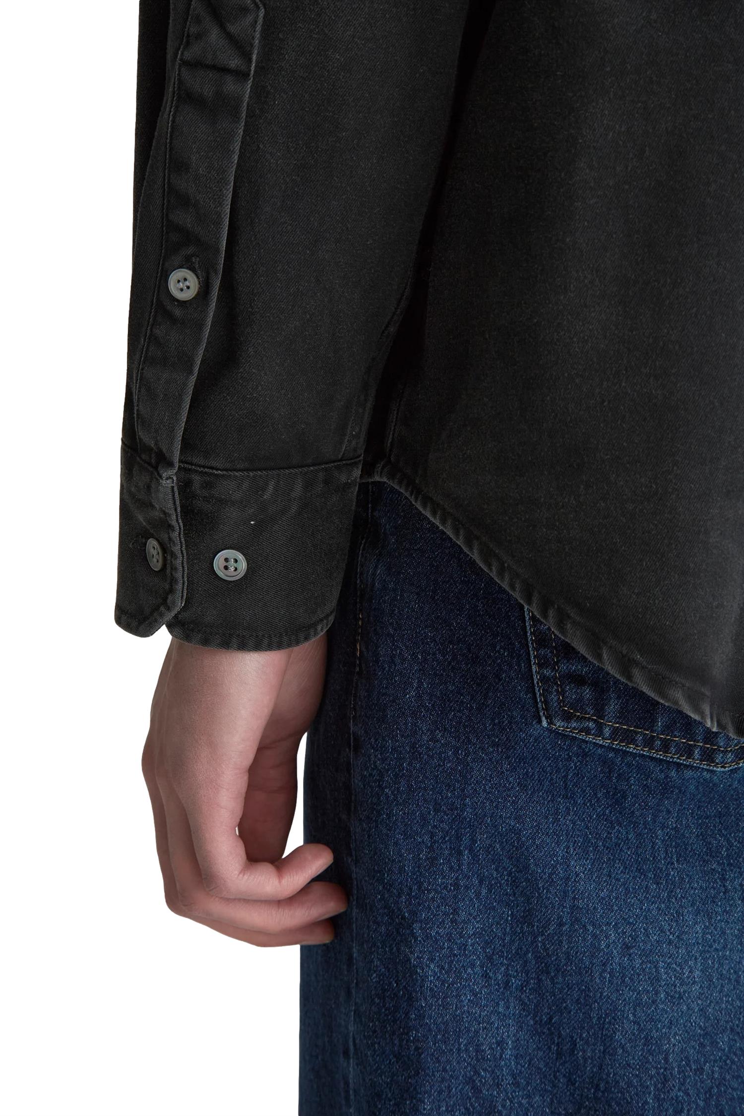 Livid Henrey Skjorte Vasket Sort