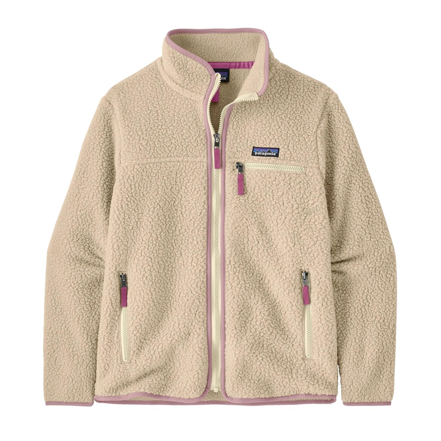 Patagonia Women's Retro Pile Jacket Dark Natural Jakke Beige Og Rosa - modostore.no