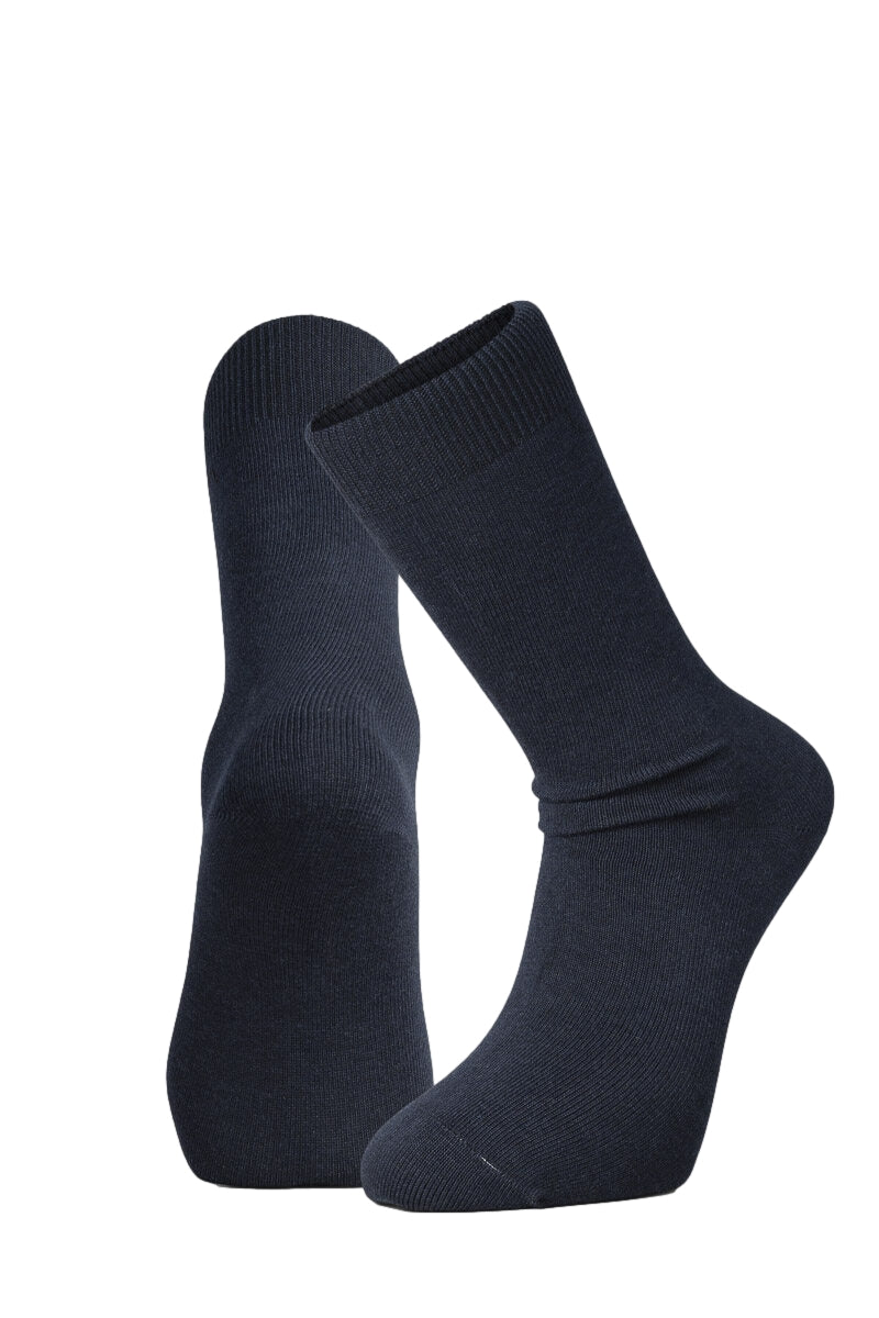 Panos Emporio 3PK Carl Casual Flat Knit Sokker Navy - modostore.no