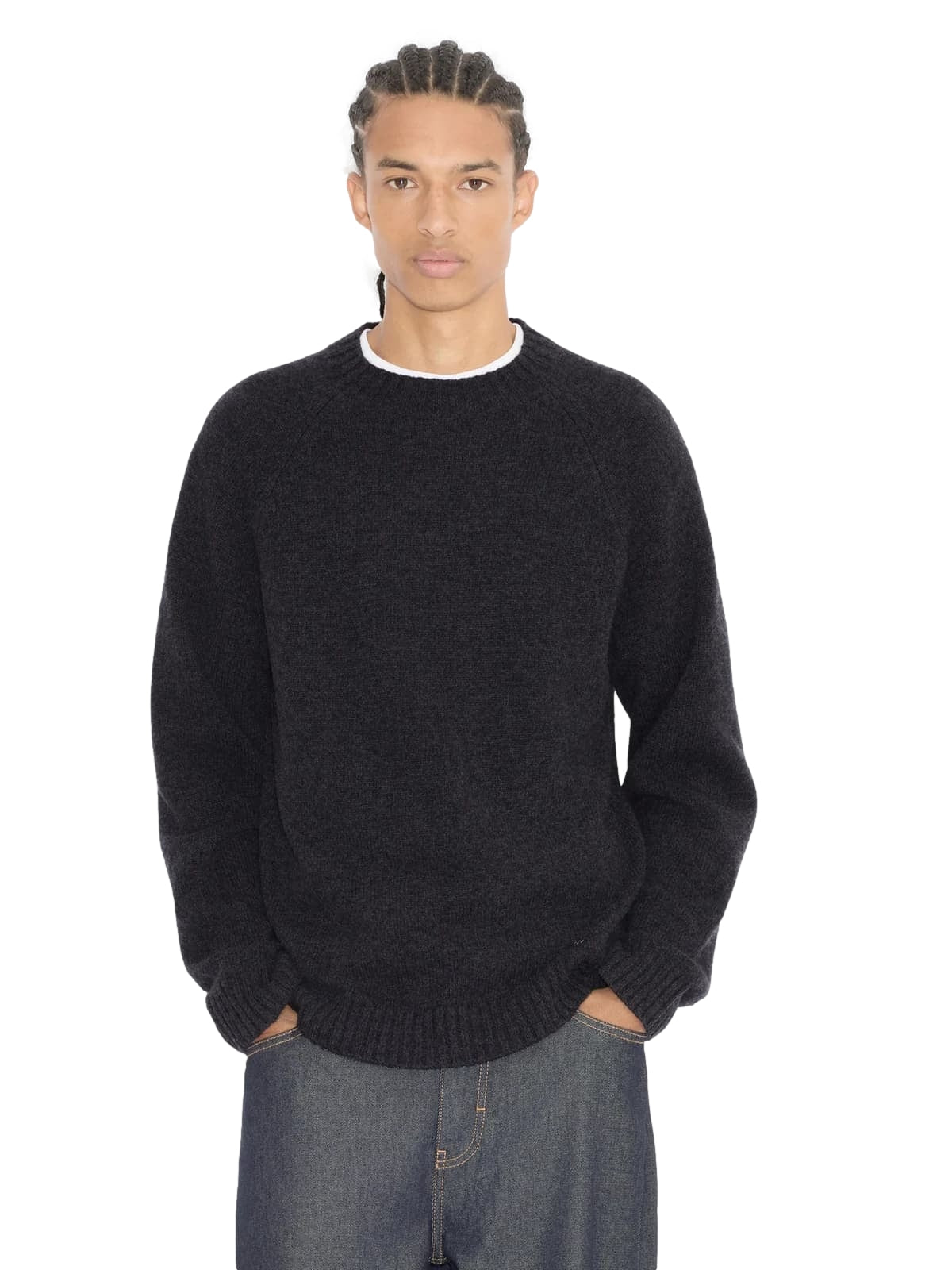 Holzweiler Andreas Crewneck Sweater Genser Mørkegrå