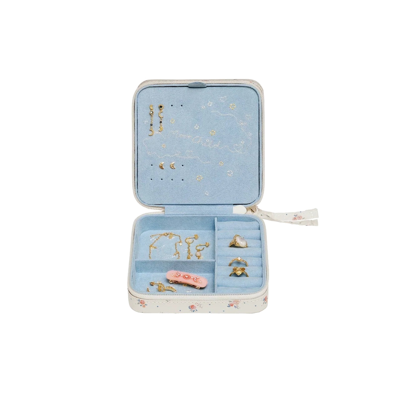 Maanesten Amelia Jewelry Box Smykkeskrin Beige Og Blå - modostore.no