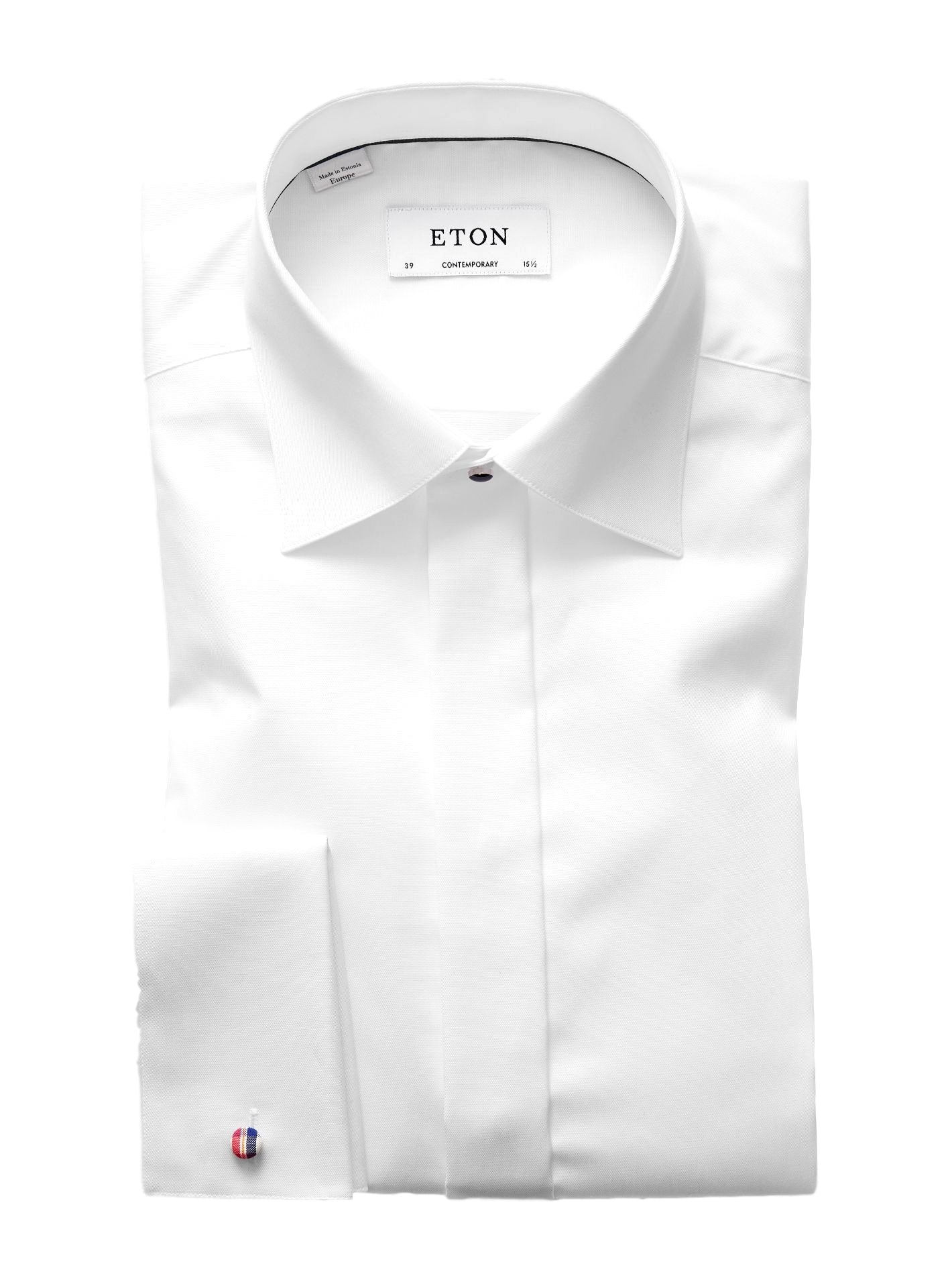 Eton Contemporary Evening White Signature Twill Shirt Skjorte Hvit - modostore.no