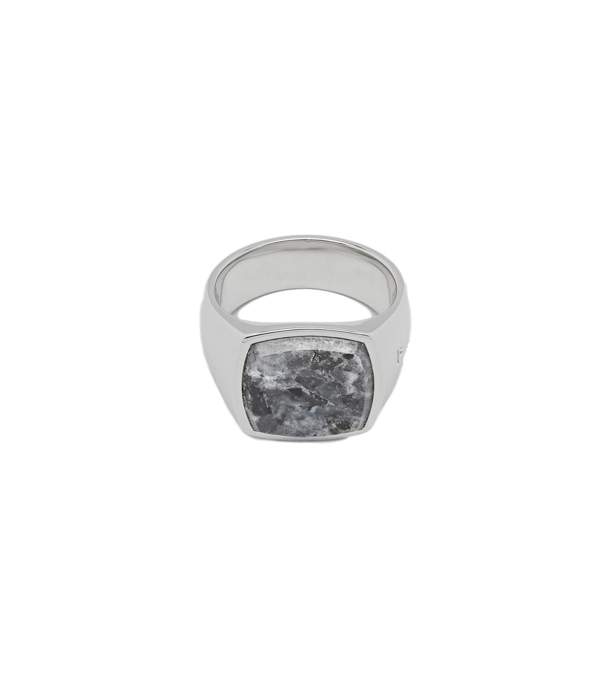 Tom Wood Cushion Larvikite Ring Sølv