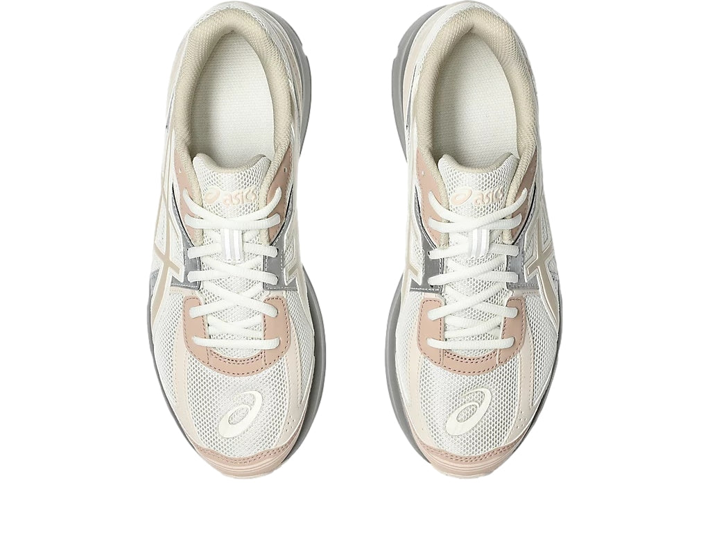 Asics JOG 100S Cream/Feather Grey Sko Rosa Mønster - modostore.no