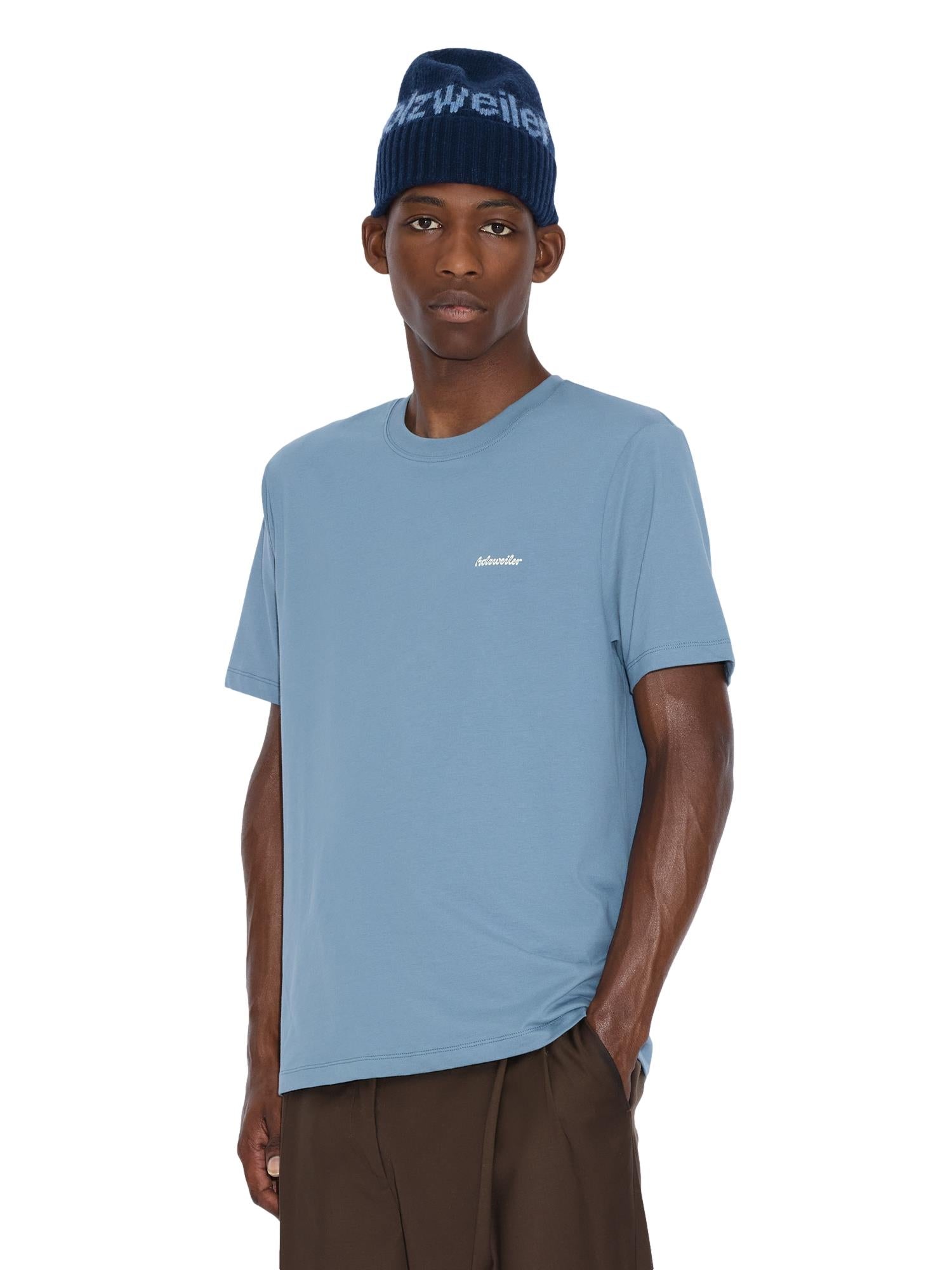 Holzweiler M Regular Tee T-shirt Blå - modostore.no